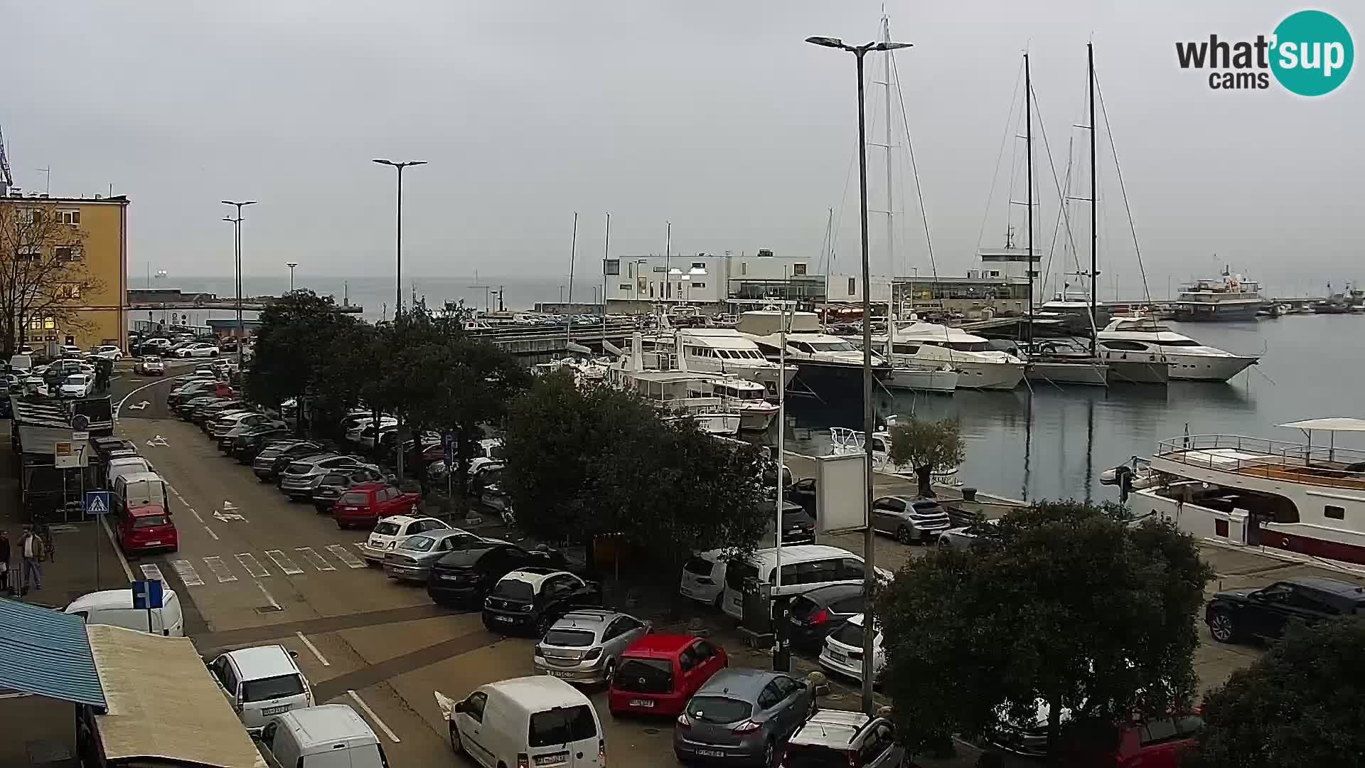 The Riva and Marina in Rijeka  – Live Webcam Croatia