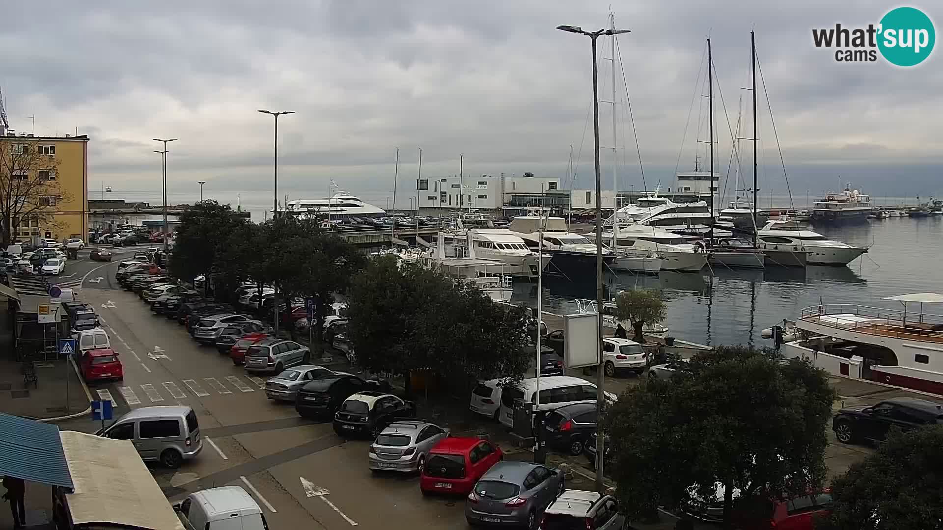 Riva i Marina u Rijeci – Web kamera uživo u Hrvatskoj