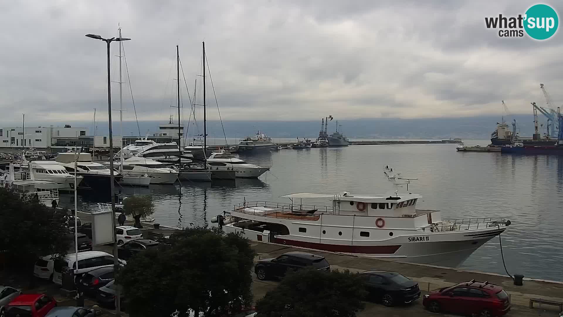 The Riva and Marina in Rijeka  – Live Webcam Croatia