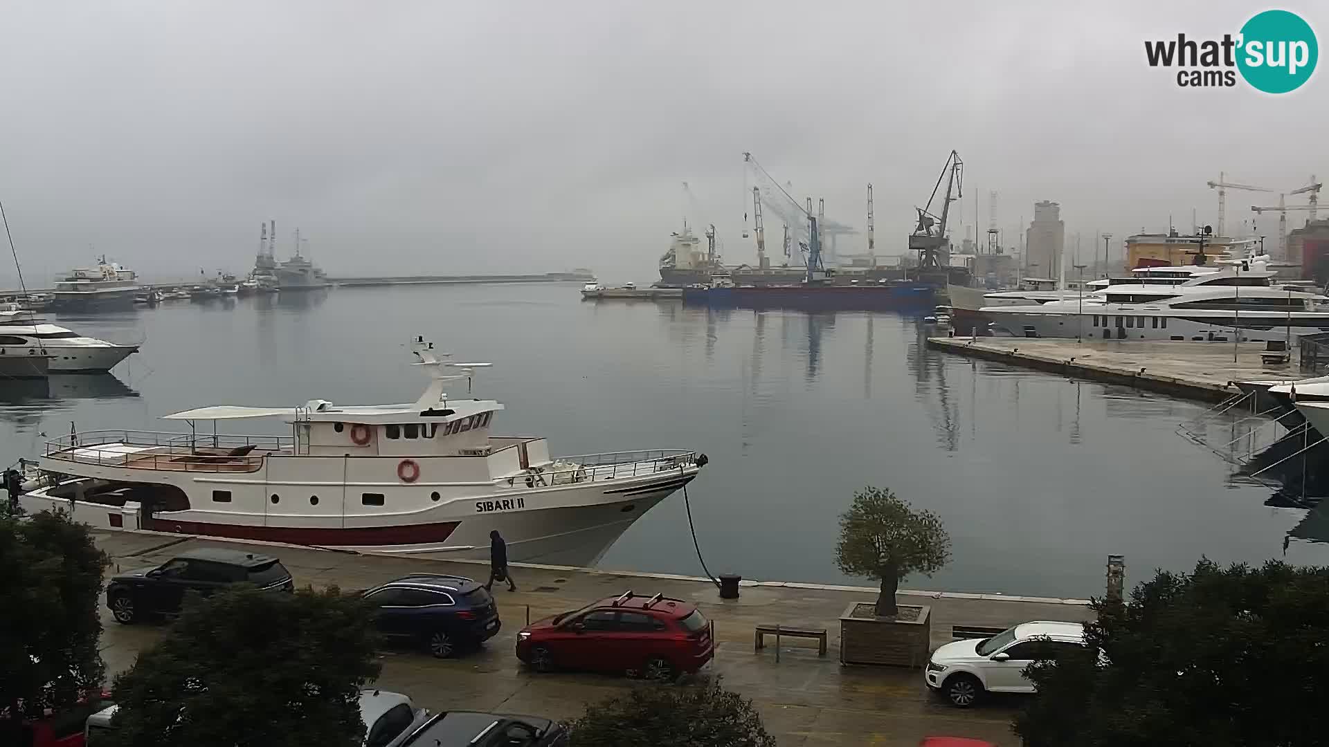 La Riva y Marina en Rijeka – Webcam en vivo Croacia