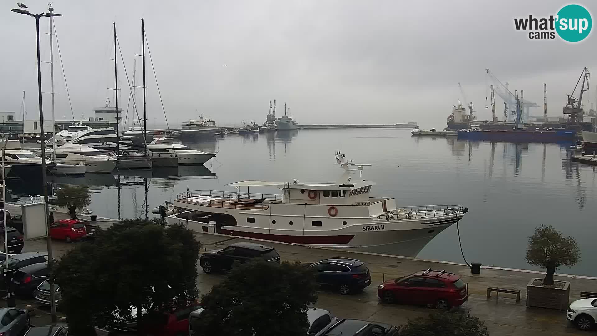 The Riva and Marina in Rijeka  – Live Webcam Croatia
