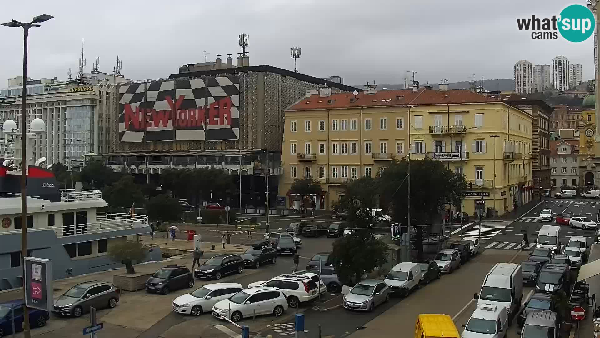 The Riva and Marina in Rijeka  – Live Webcam Croatia