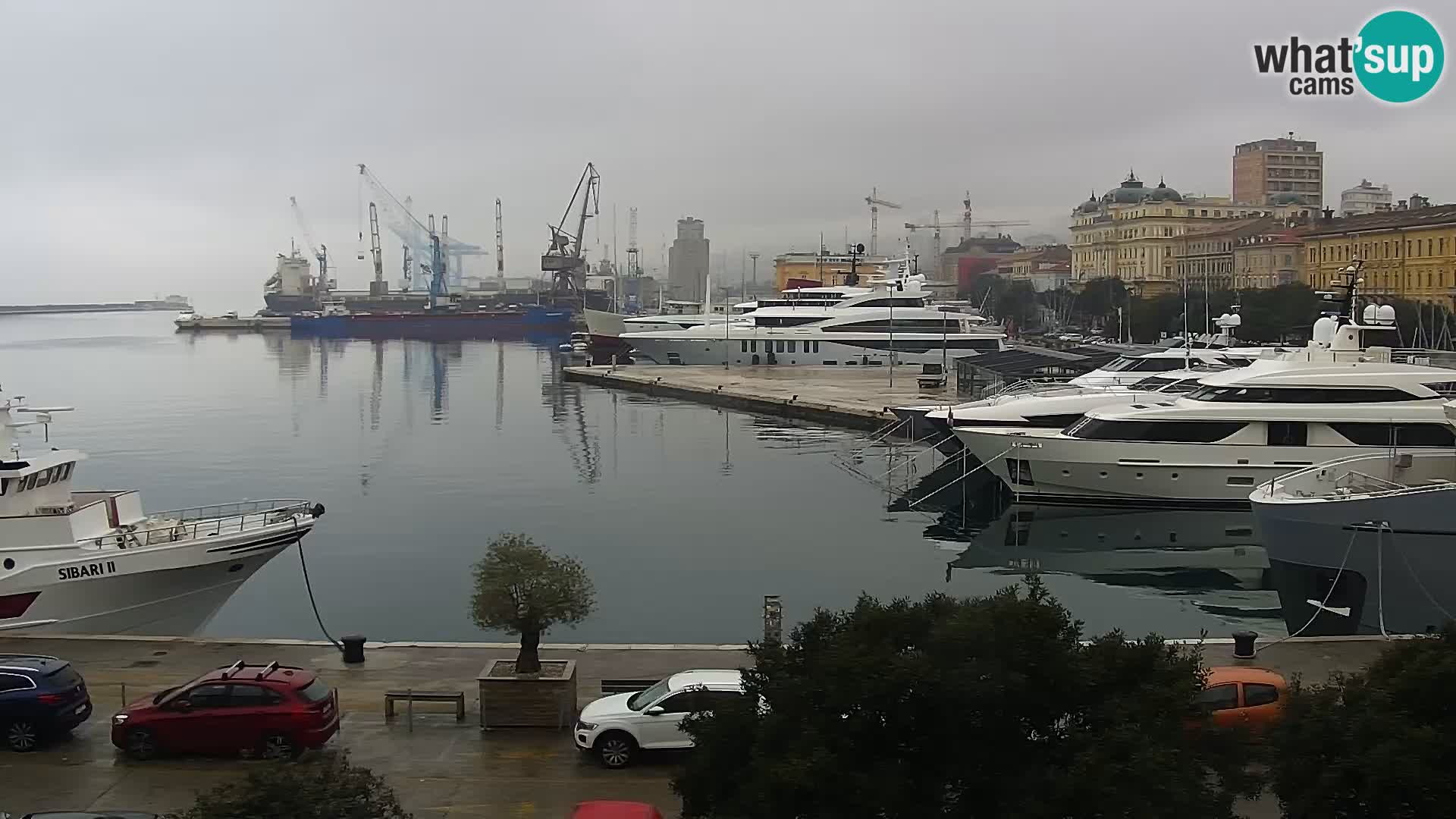 La Riva e la Marina a Rijeka (Fiume) – Live Webcam Croazia