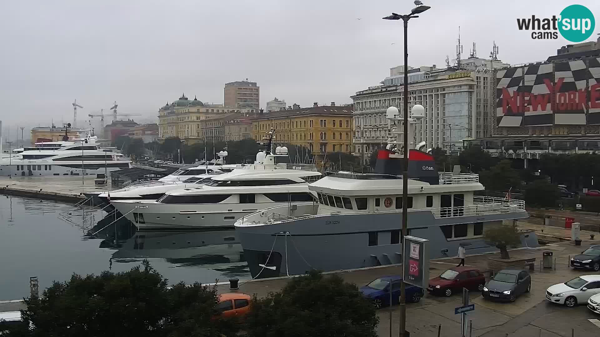 La Riva e la Marina a Rijeka (Fiume) – Live Webcam Croazia