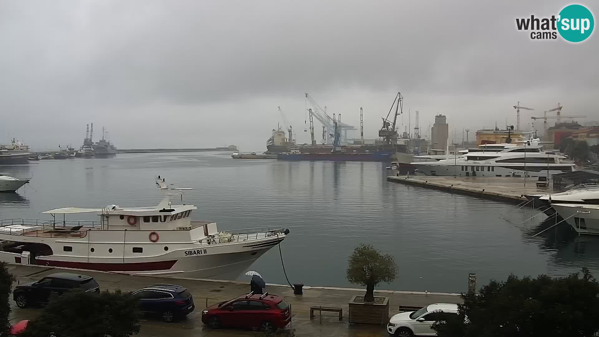 La Riva y Marina en Rijeka – Webcam en vivo Croacia