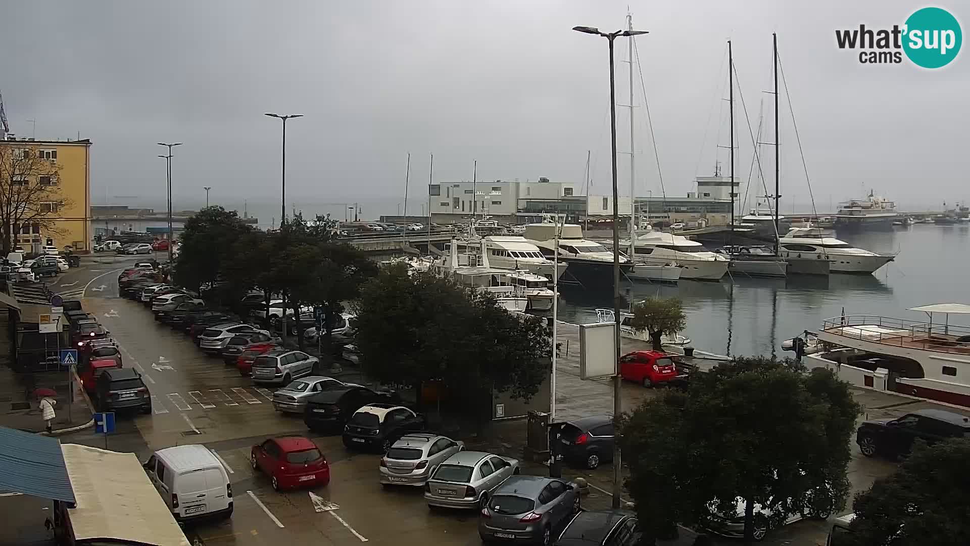 Die Riva und Marina in Rijeka – Live Webcam Kroatien