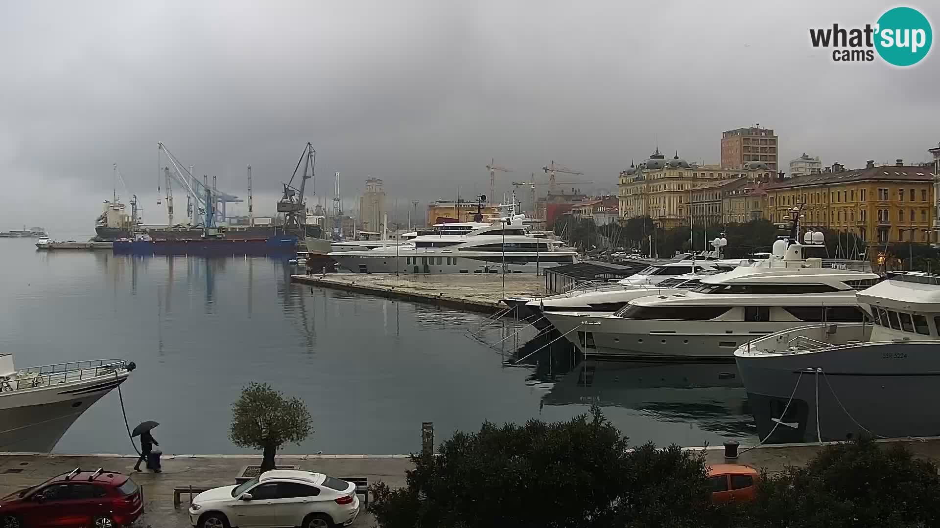 Die Riva und Marina in Rijeka – Live Webcam Kroatien