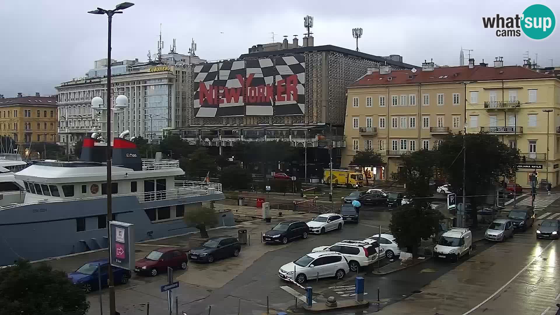 Die Riva und Marina in Rijeka – Live Webcam Kroatien
