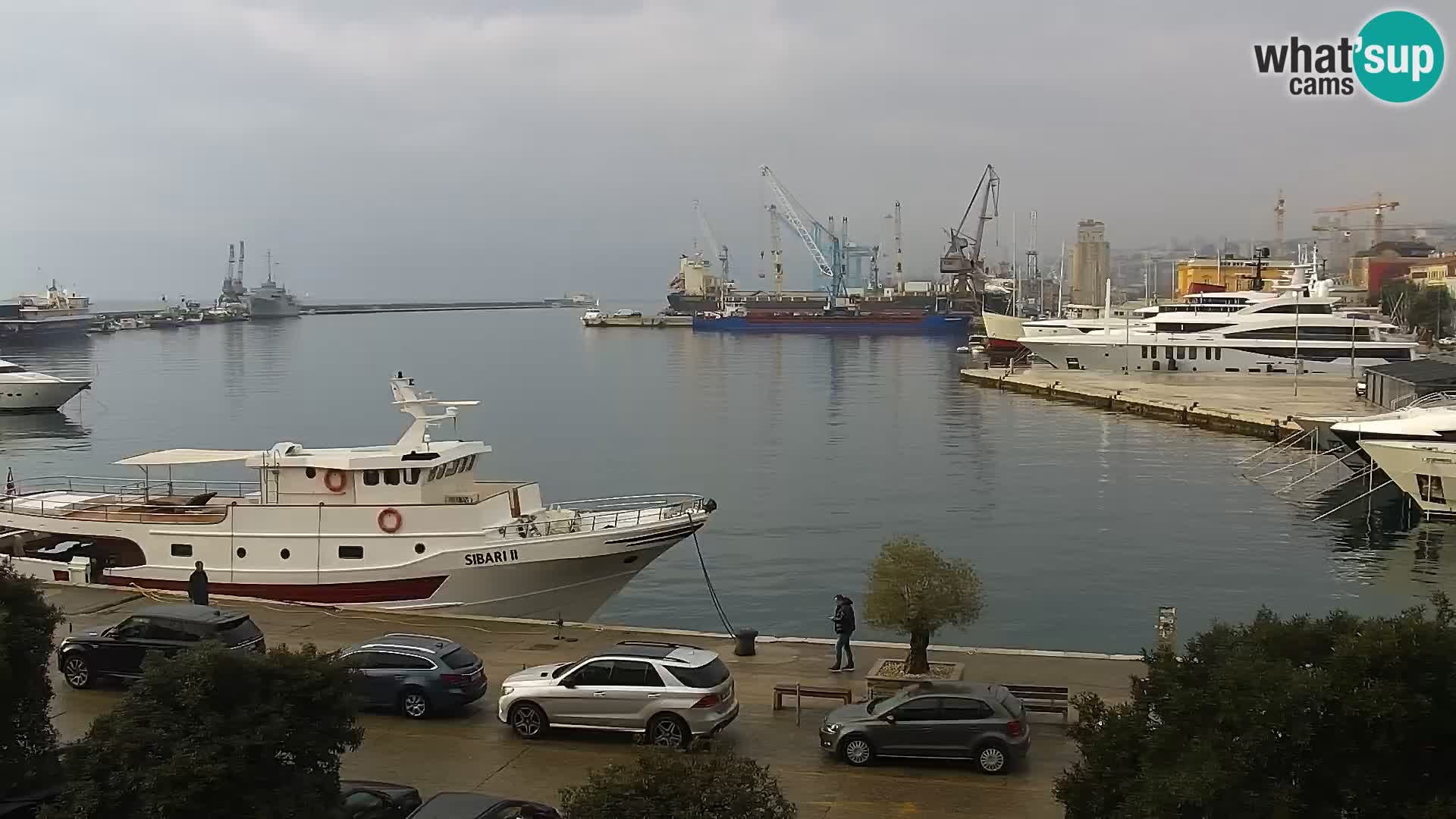 Die Riva und Marina in Rijeka – Live Webcam Kroatien