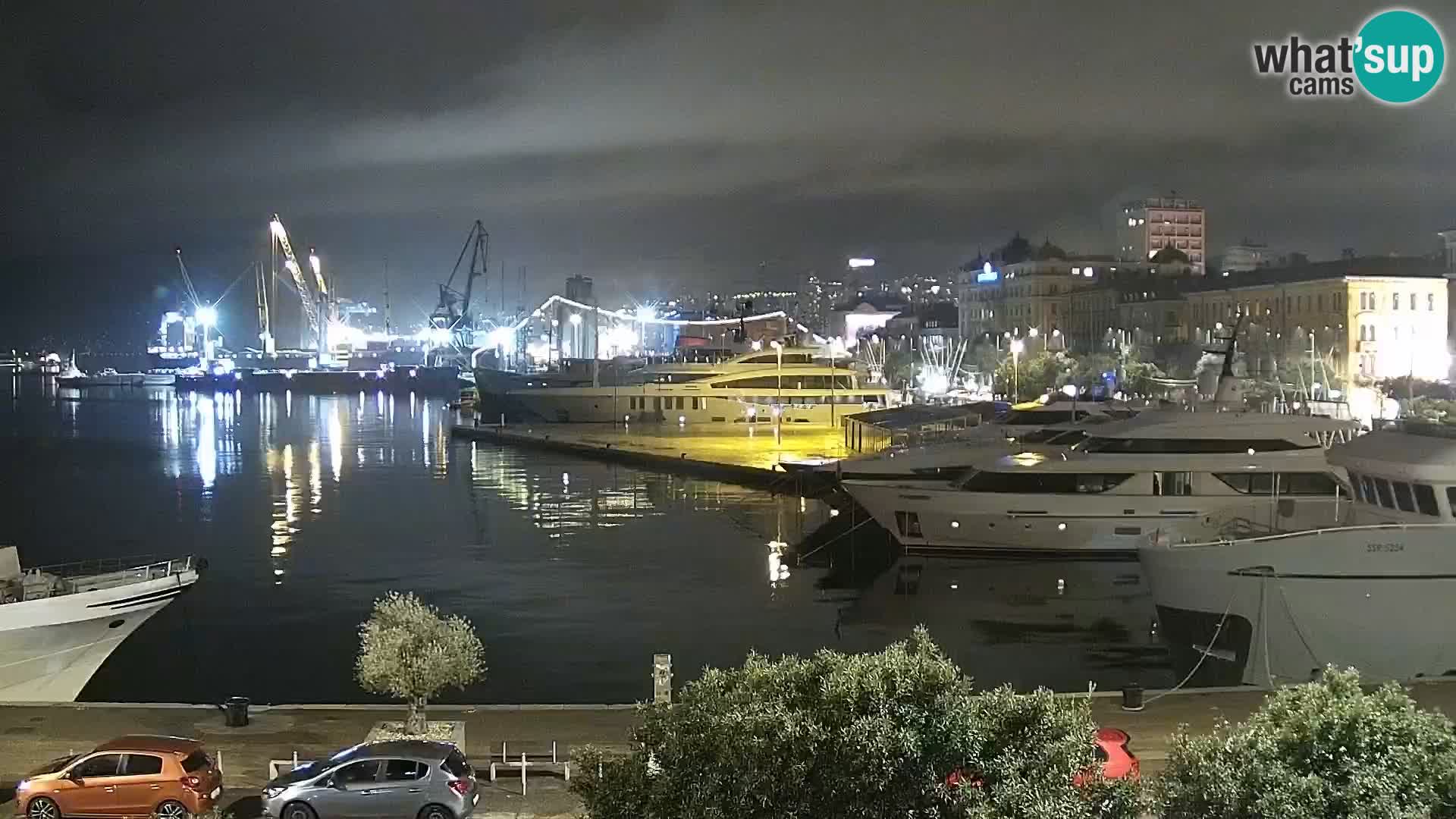 Die Riva und Marina in Rijeka – Live Webcam Kroatien