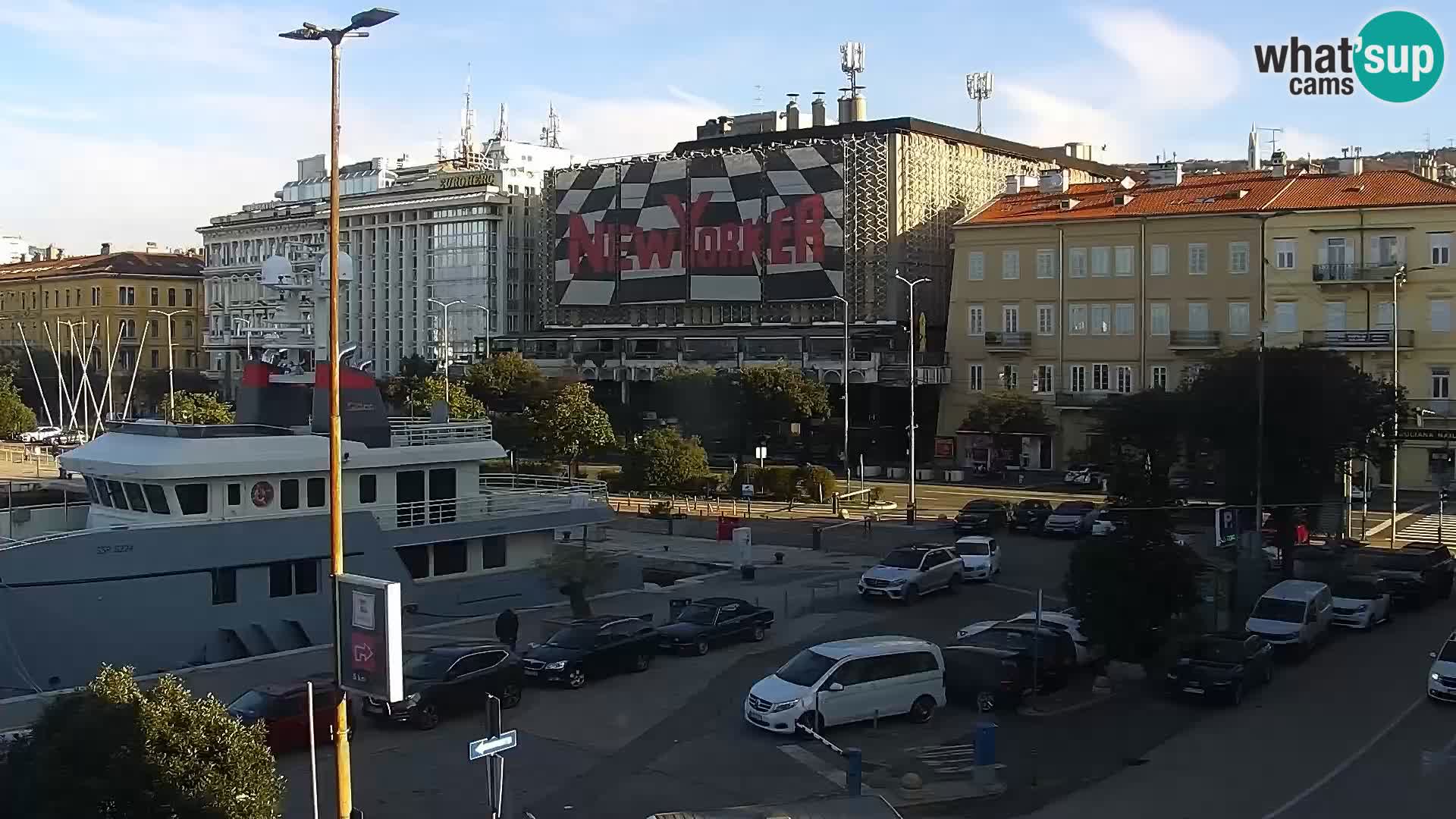 The Riva and Marina in Rijeka  – Live Webcam Croatia