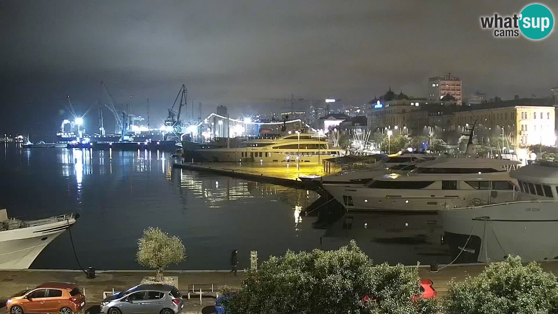 Die Riva und Marina in Rijeka – Live Webcam Kroatien