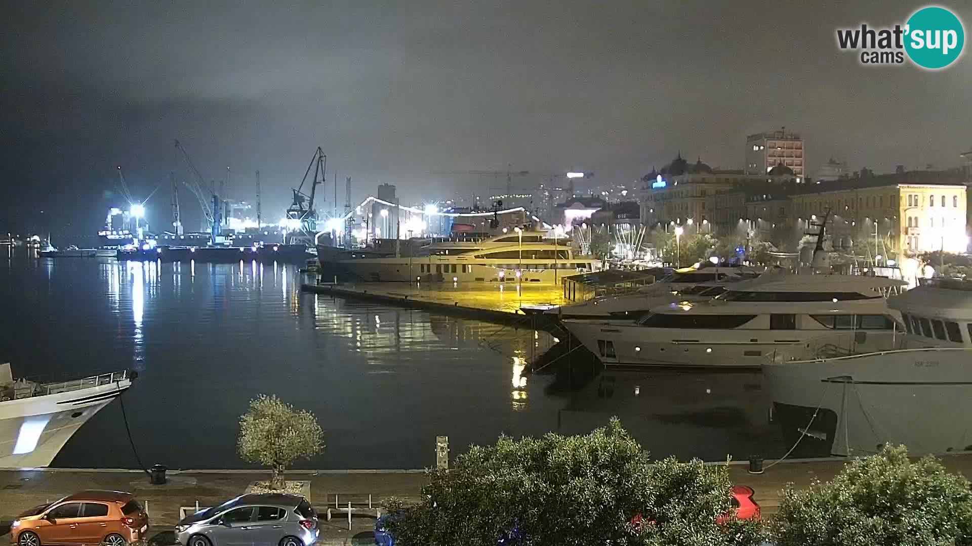 Riva i Marina u Rijeci – Web kamera uživo u Hrvatskoj