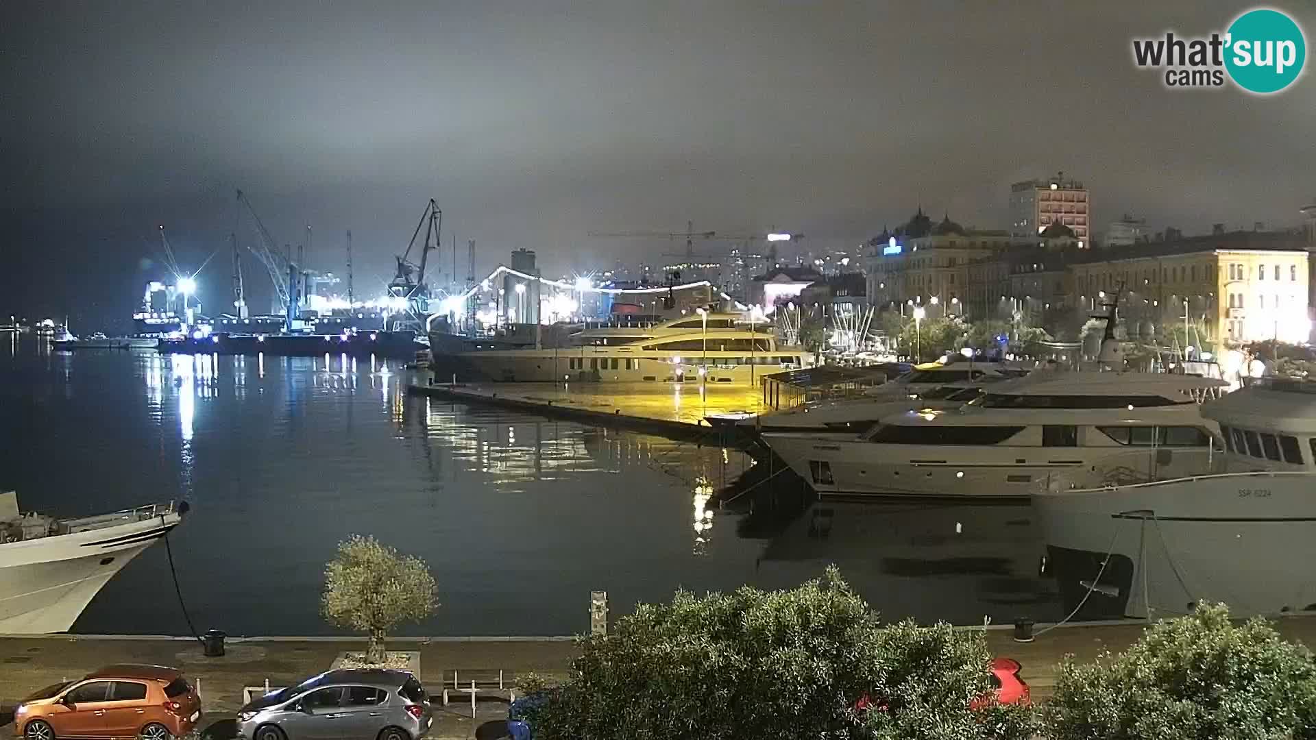 Die Riva und Marina in Rijeka – Live Webcam Kroatien