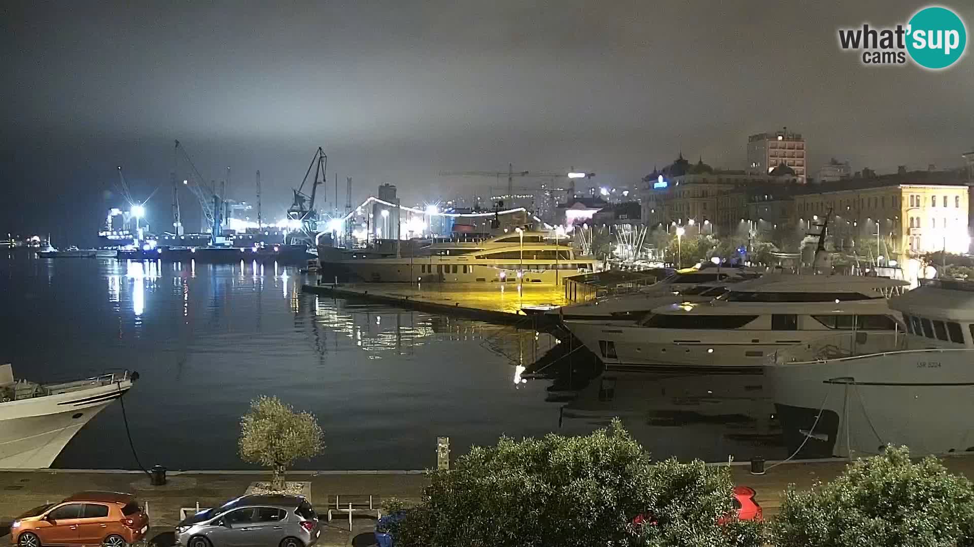 La Riva e la Marina a Rijeka (Fiume) – Live Webcam Croazia