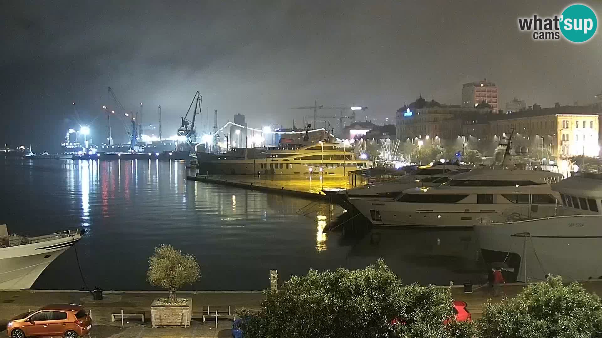 La Riva et Marina à Rijeka – Live Webcam Croatie