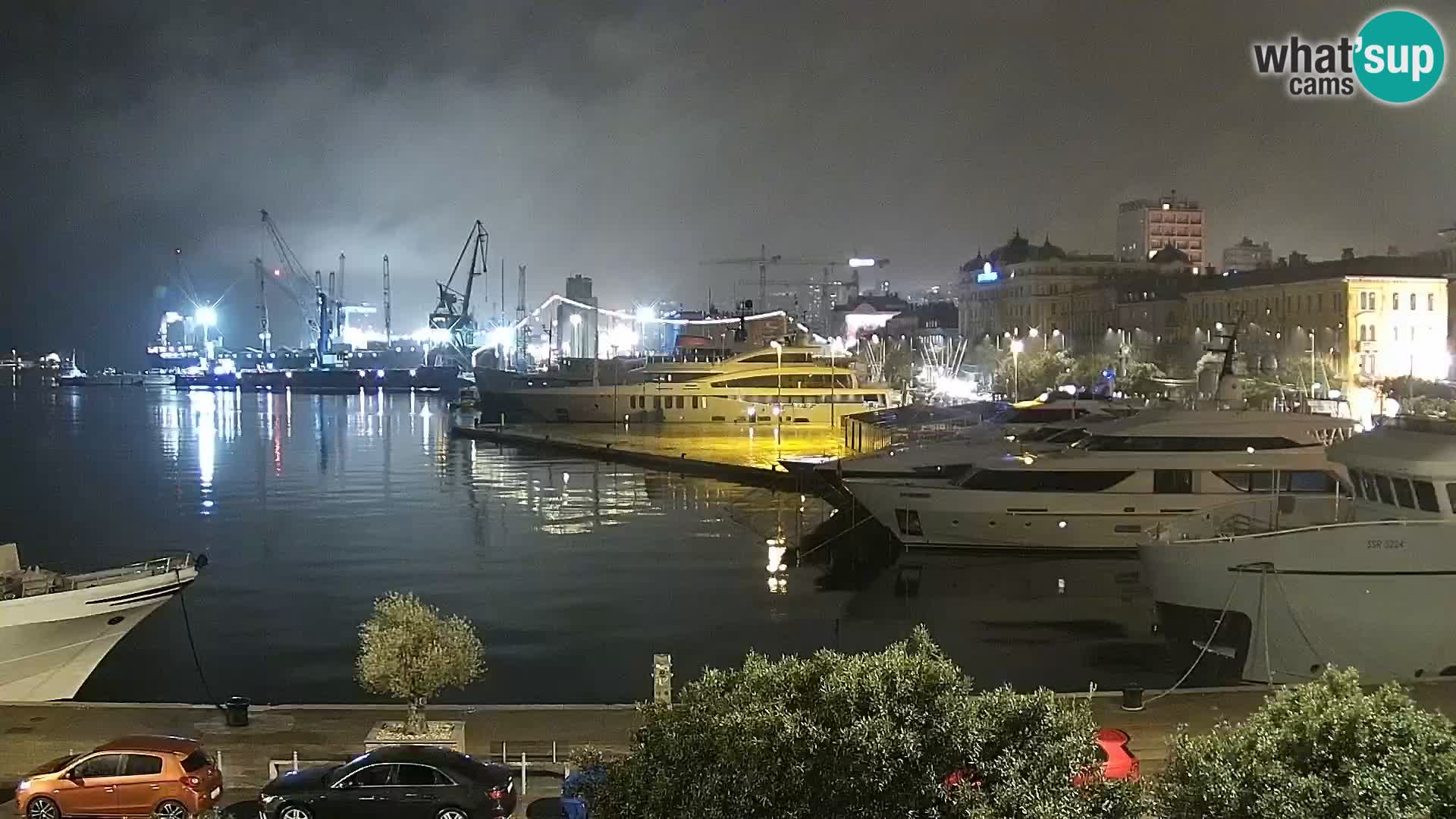 The Riva and Marina in Rijeka – Live Webcam Croatia