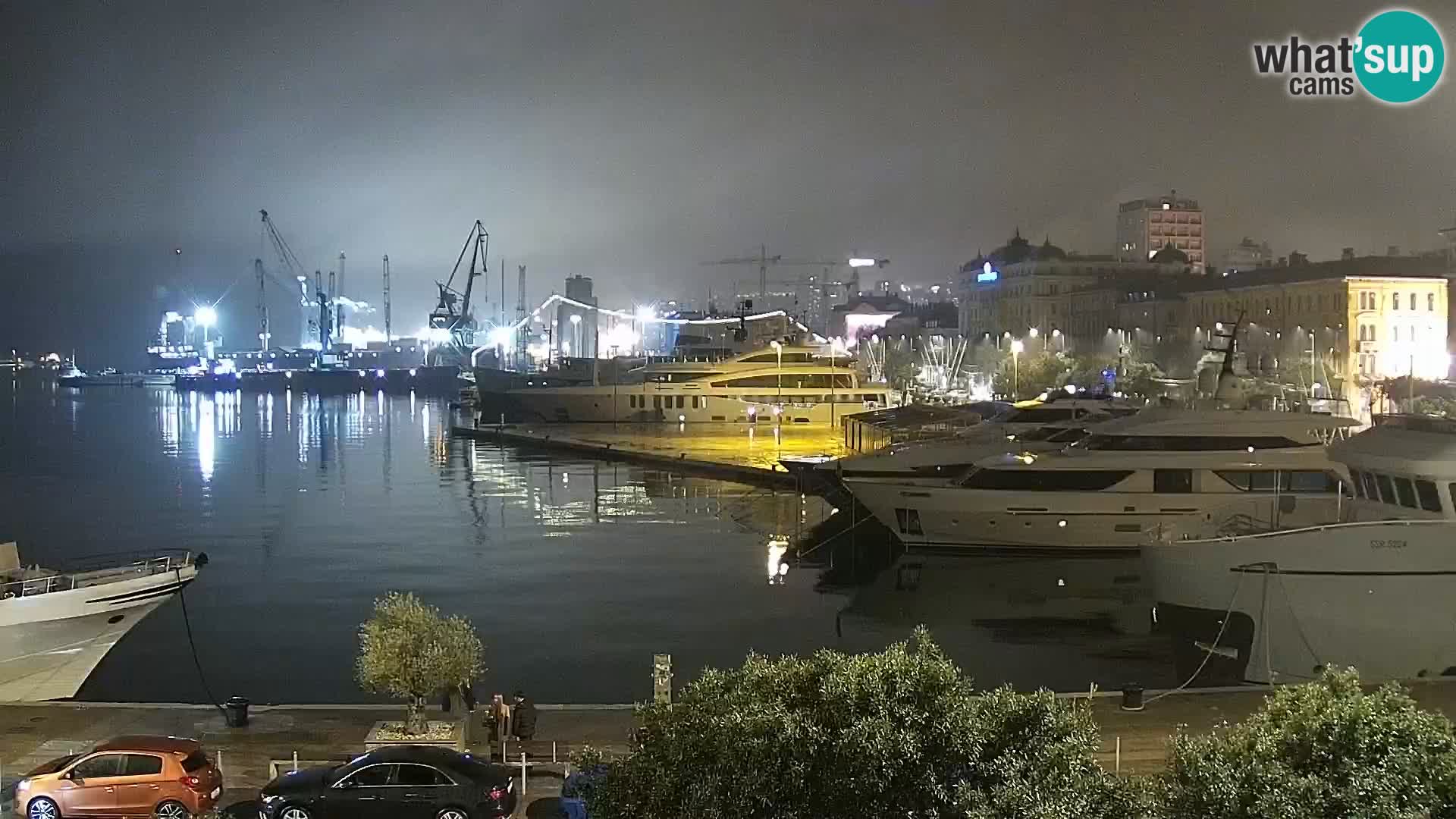 Die Riva und Marina in Rijeka – Live Webcam Kroatien