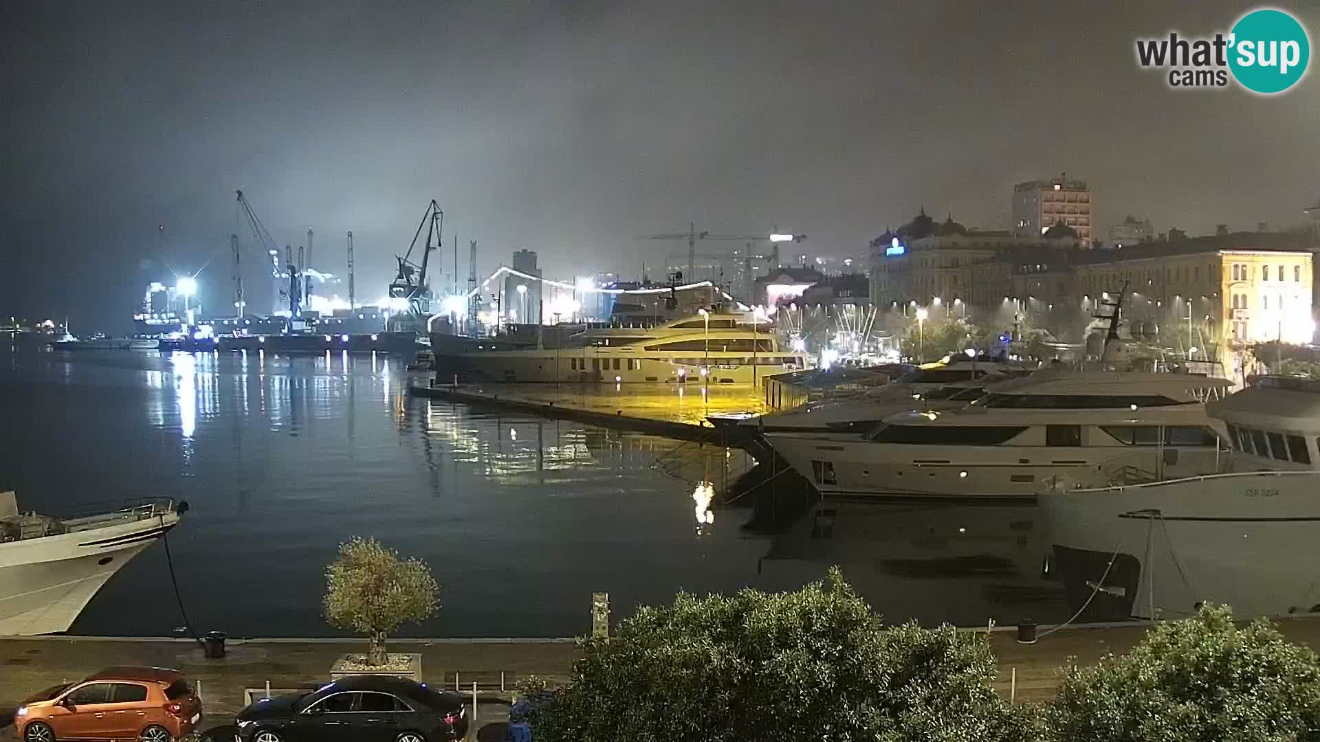 La Riva y Marina en Rijeka – Webcam en vivo Croacia