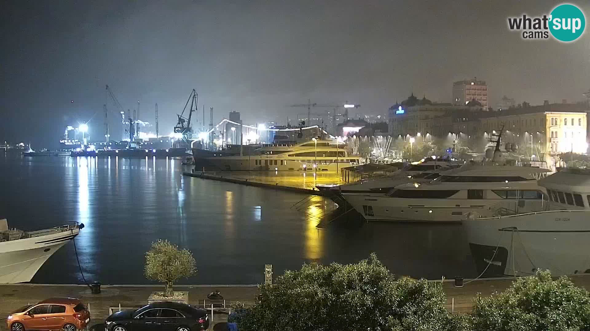 La Riva e la Marina a Rijeka (Fiume) – Live Webcam Croazia