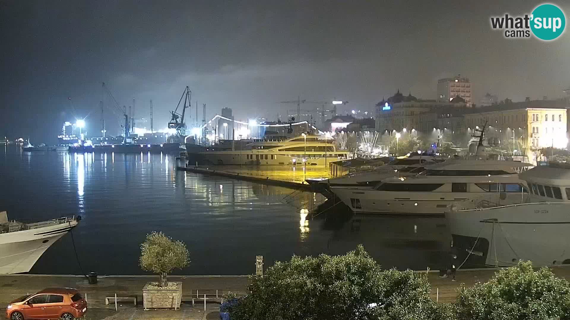 La Riva et Marina à Rijeka – Live Webcam Croatie