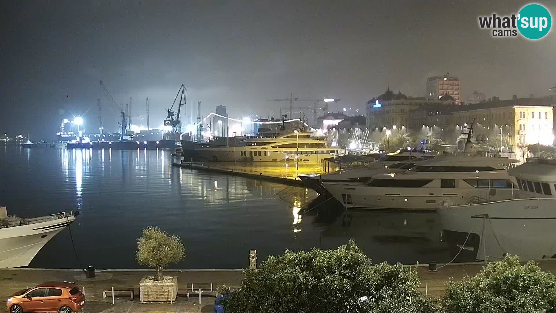 Riva i Marina u Rijeci – Web kamera uživo u Hrvatskoj