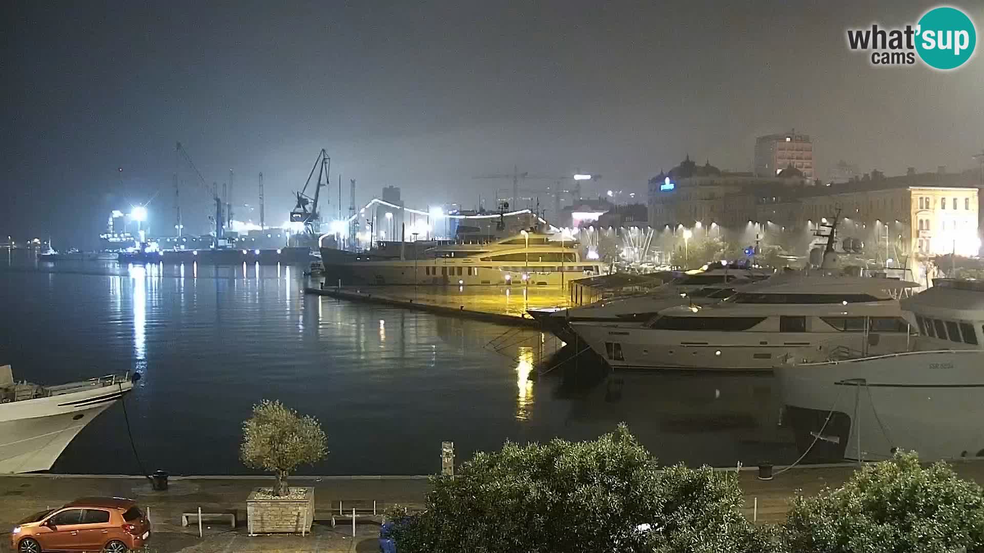 La Riva e la Marina a Rijeka (Fiume) – Live Webcam Croazia