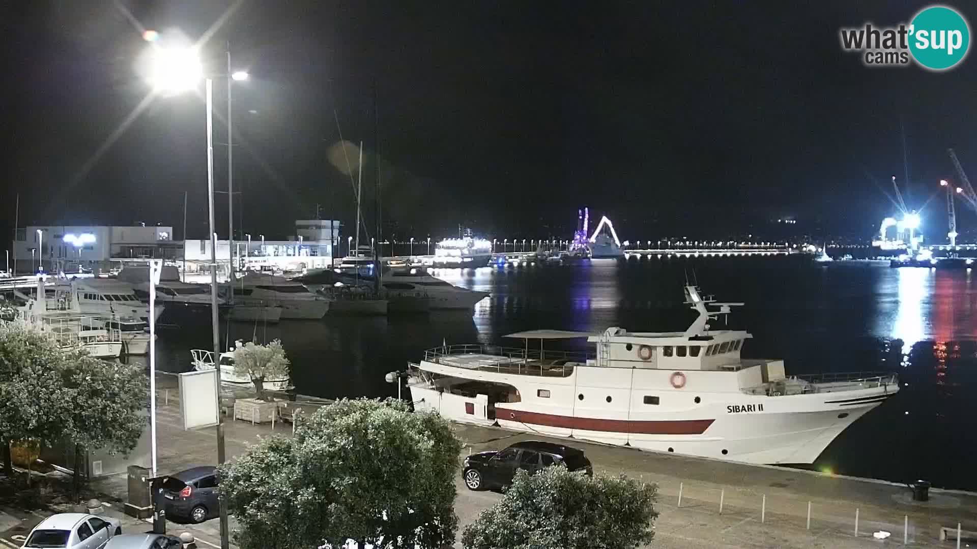 Die Riva und Marina in Rijeka – Live Webcam Kroatien