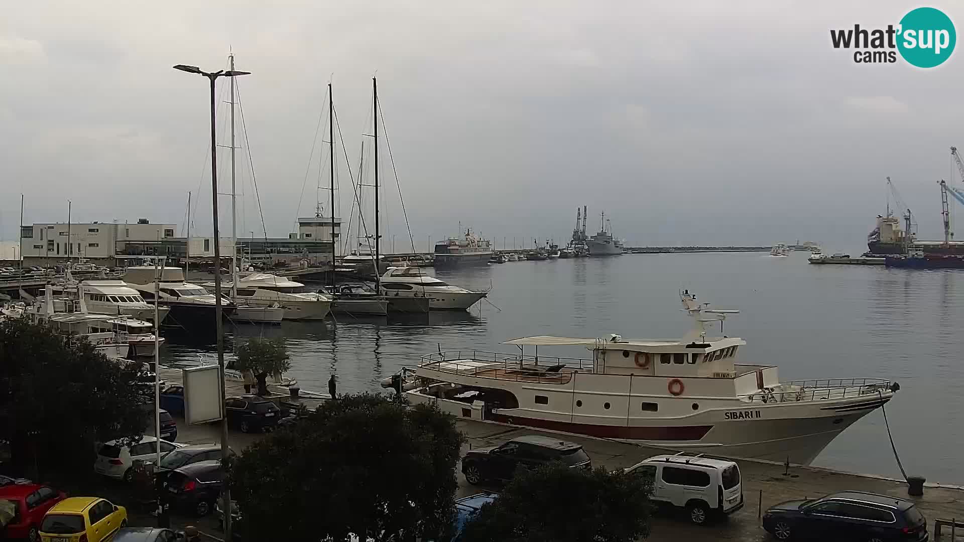 The Riva and Marina in Rijeka  – Live Webcam Croatia