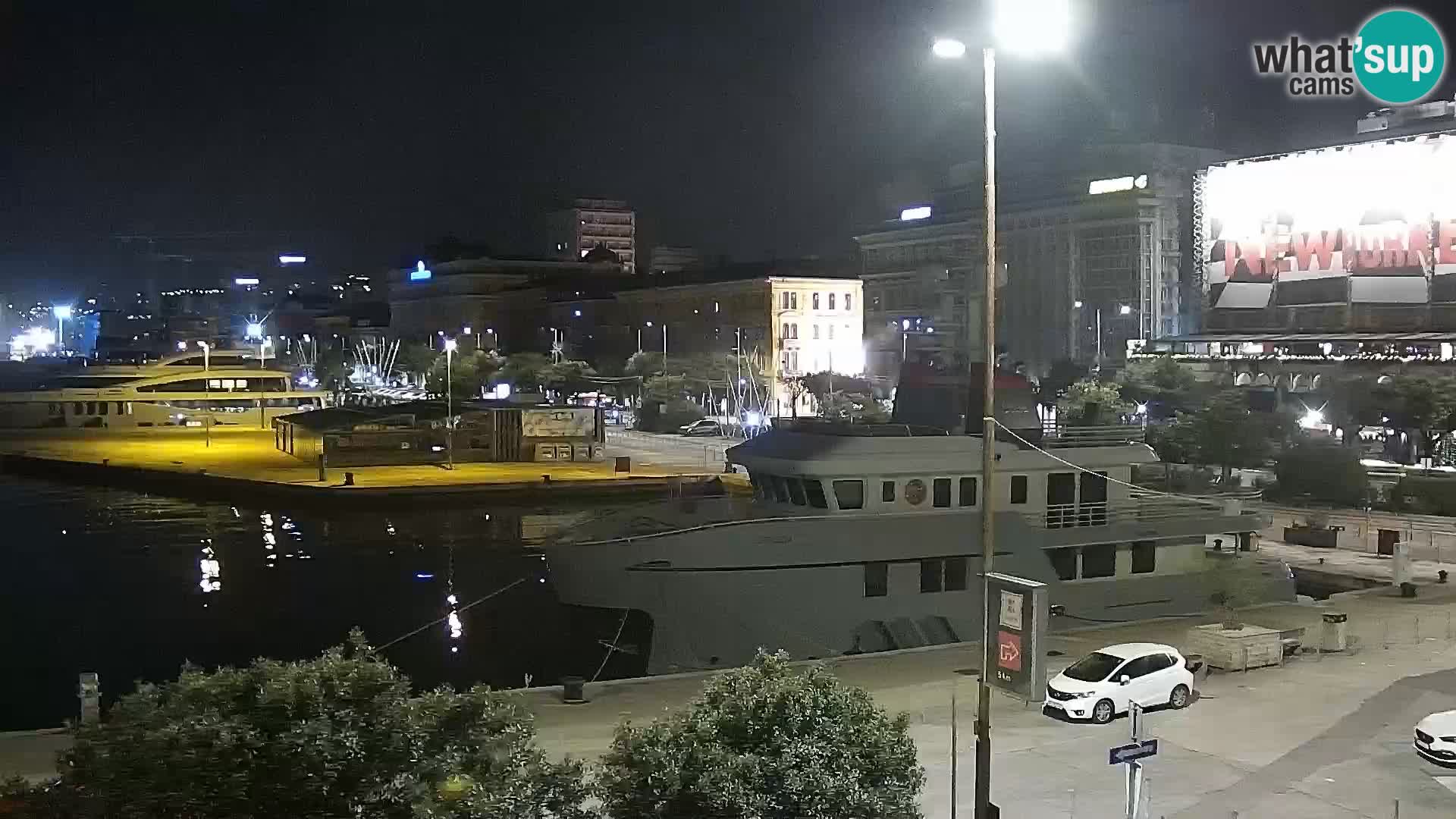 Riva i Marina u Rijeci – Web kamera uživo u Hrvatskoj