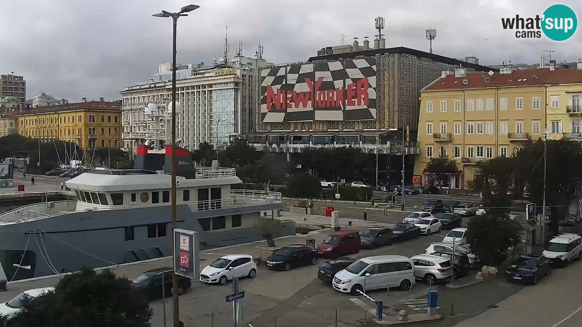 The Riva and Marina in Rijeka  – Live Webcam Croatia