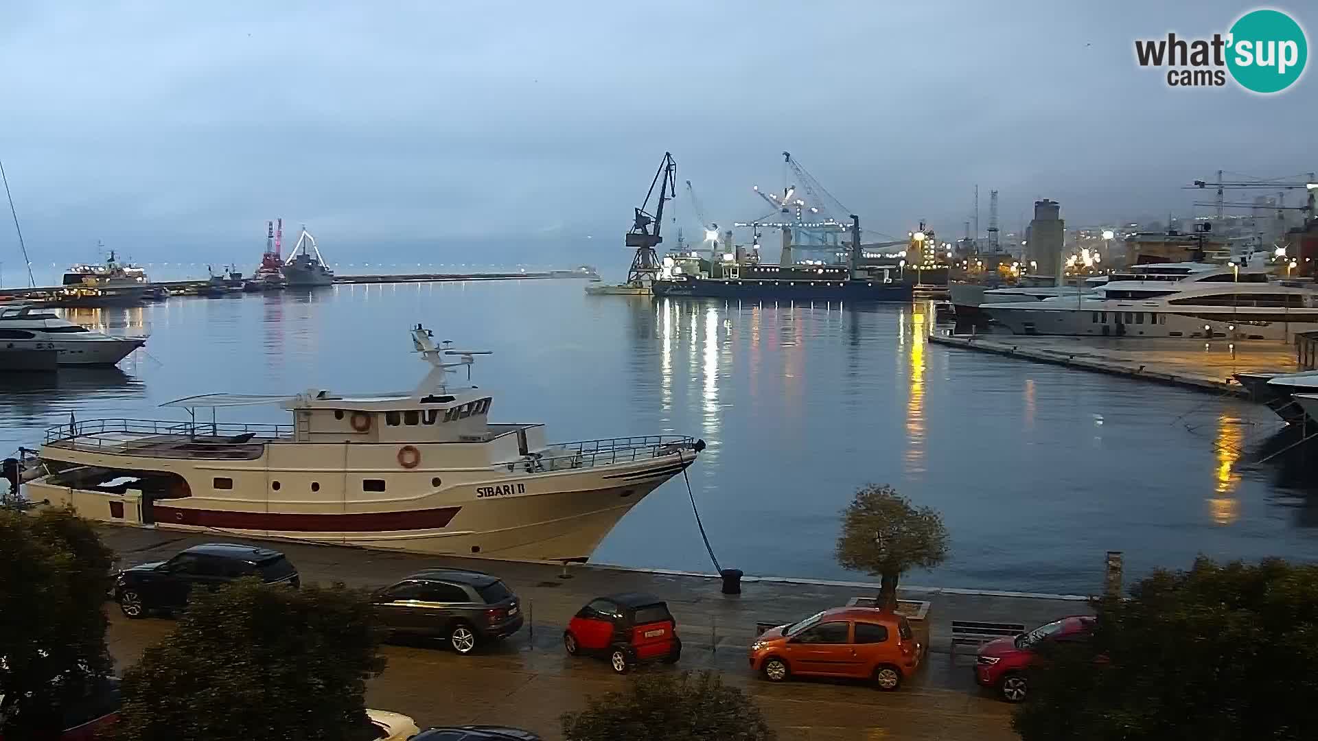 Die Riva und Marina in Rijeka – Live Webcam Kroatien