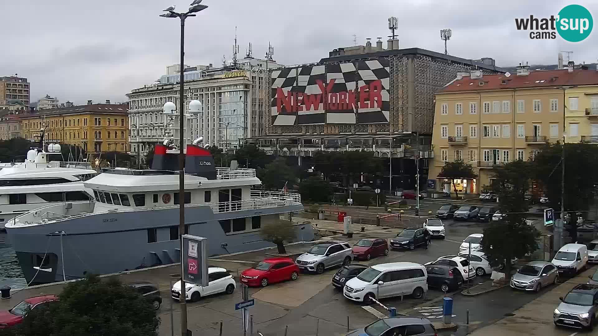 Die Riva und Marina in Rijeka – Live Webcam Kroatien