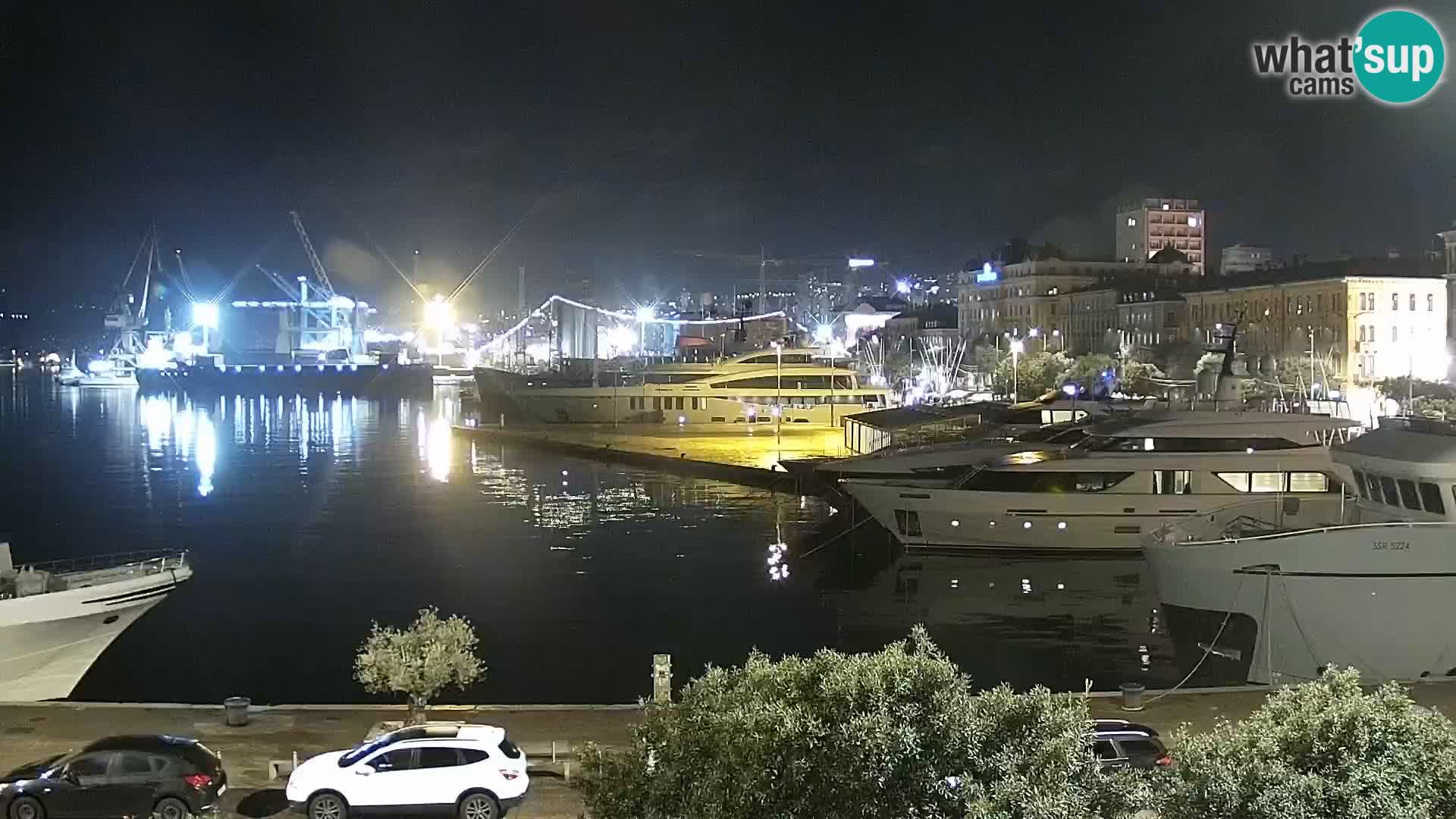 La Riva e la Marina a Rijeka (Fiume) – Live Webcam Croazia
