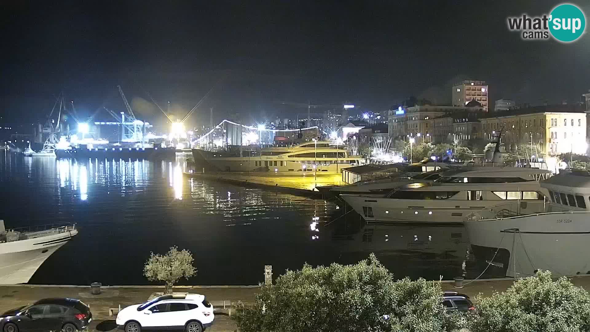 La Riva e la Marina a Rijeka (Fiume) – Live Webcam Croazia