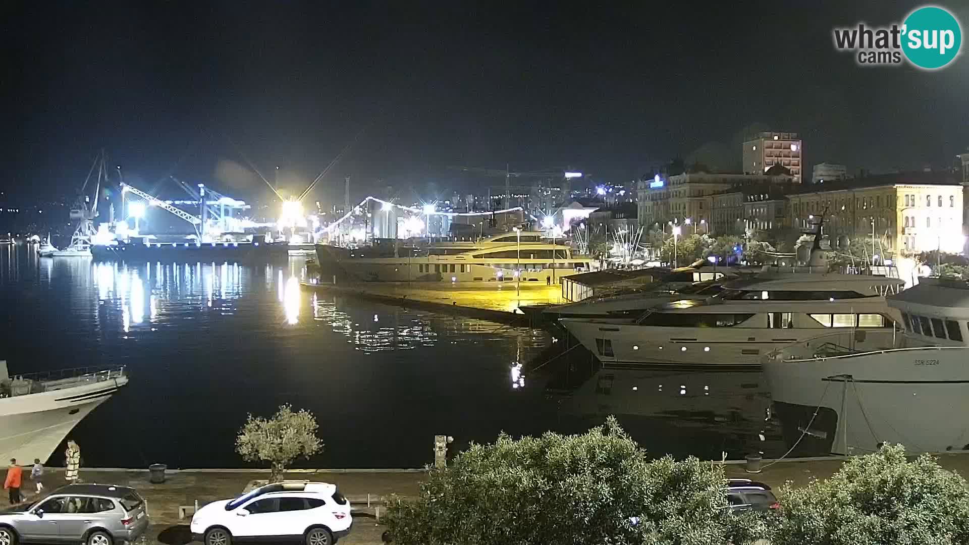 La Riva et Marina à Rijeka – Live Webcam Croatie