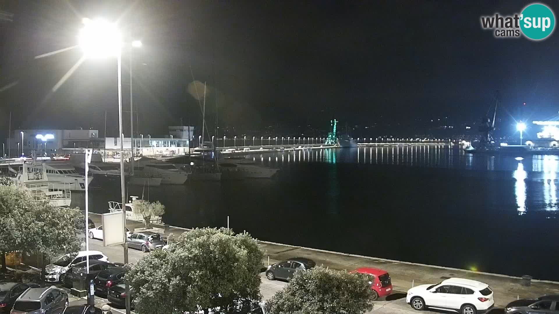 La Riva et Marina à Rijeka – Live Webcam Croatie