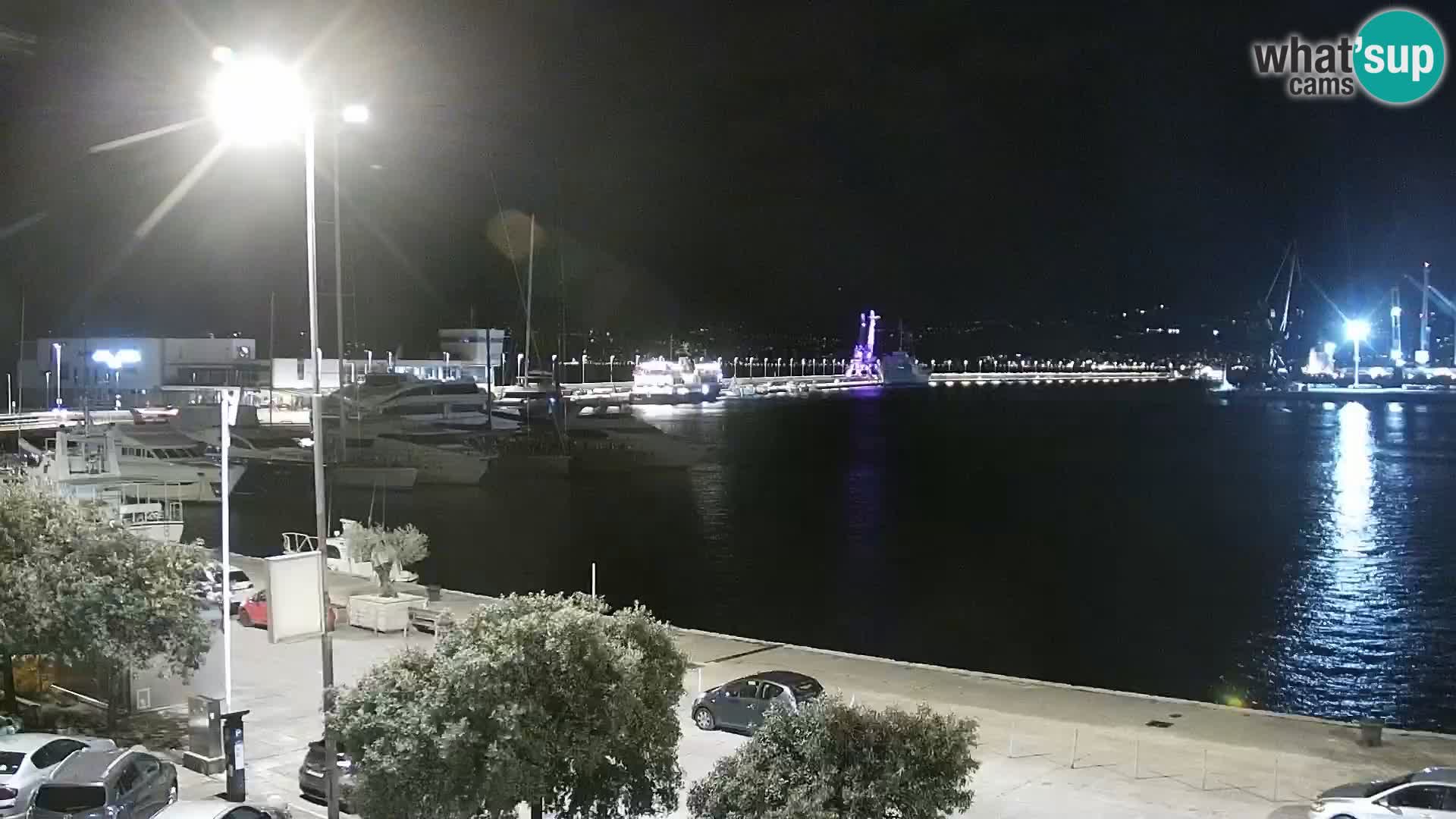 Die Riva und Marina in Rijeka – Live Webcam Kroatien