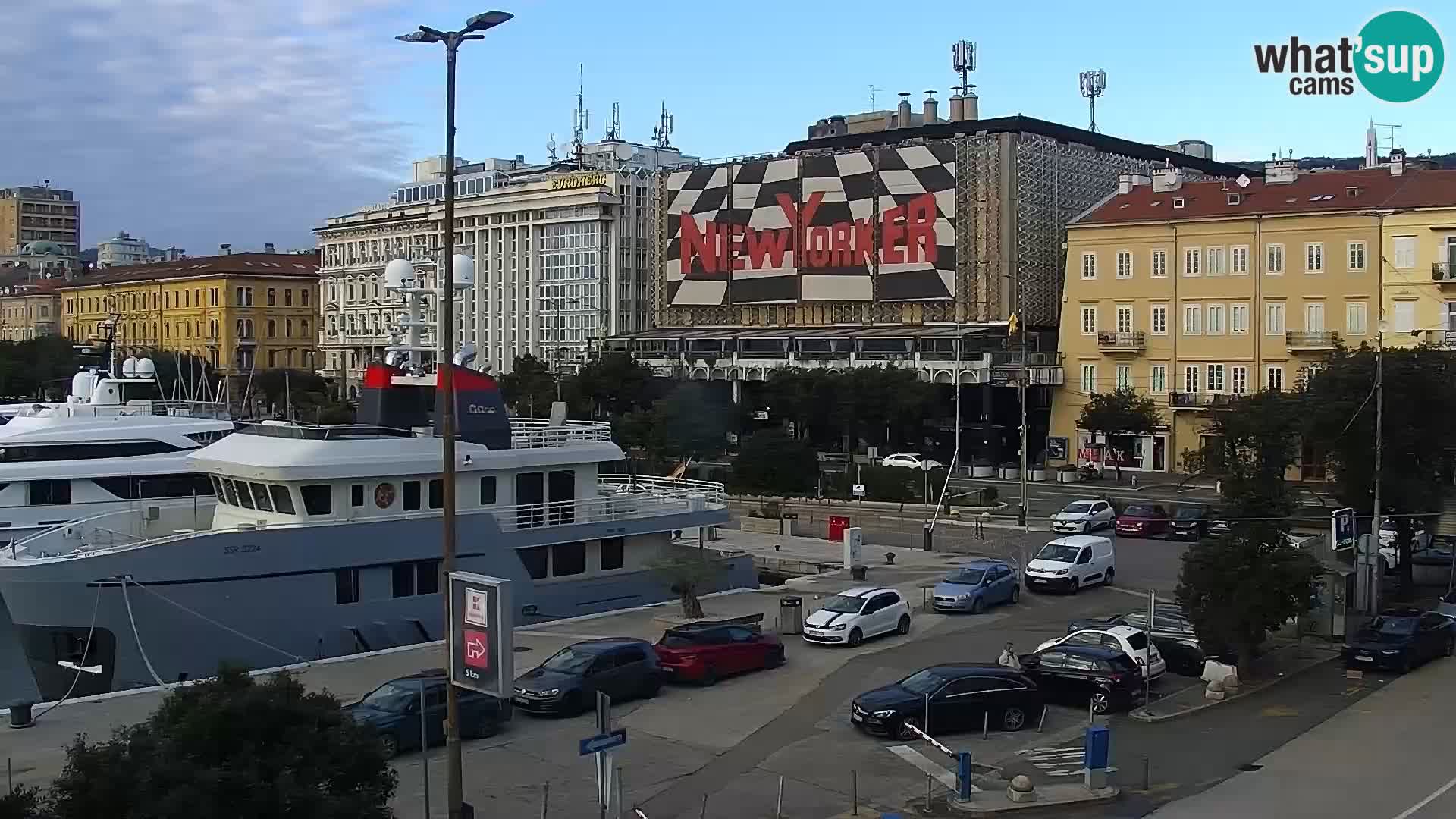 Riva i Marina u Rijeci – Web kamera uživo u Hrvatskoj