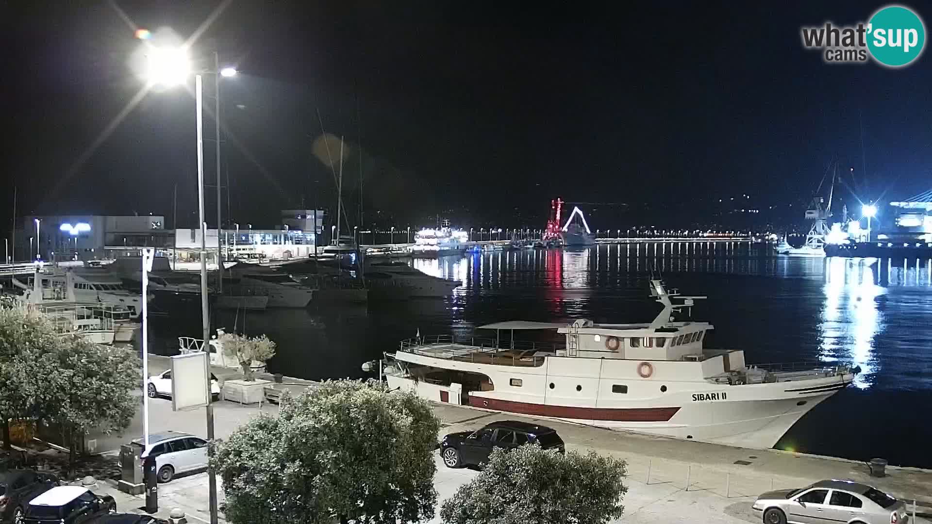 The Riva and Marina in Rijeka  – Live Webcam Croatia