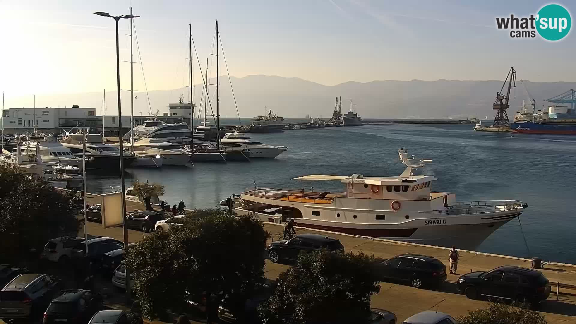 The Riva and Marina in Rijeka  – Live Webcam Croatia