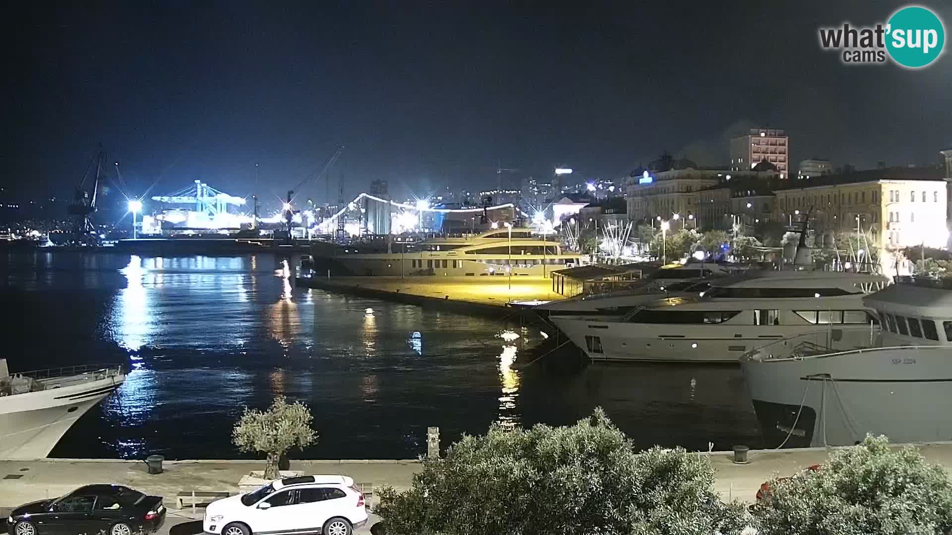 La Riva et Marina à Rijeka – Live Webcam Croatie