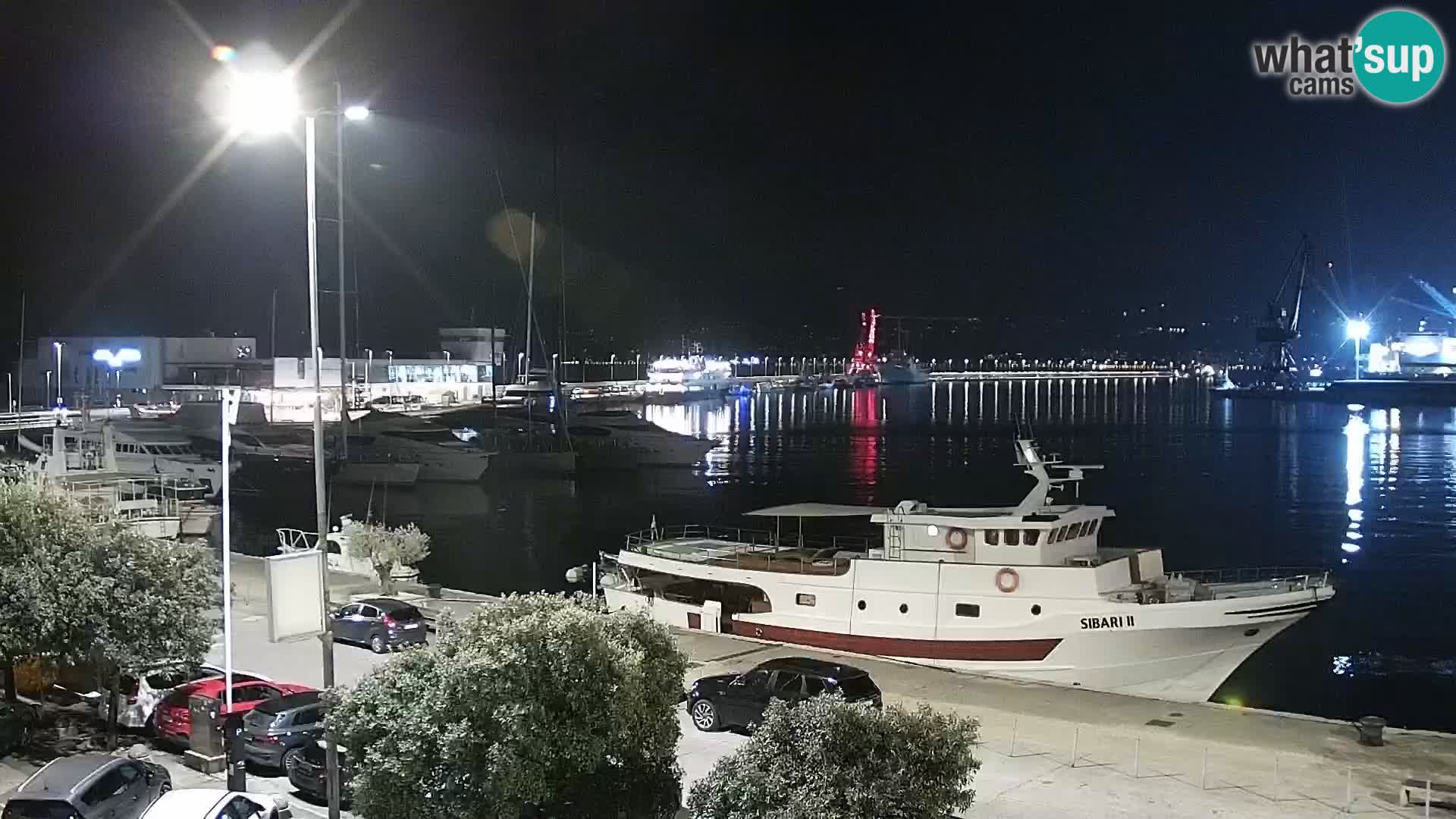 La Riva et Marina à Rijeka – Live Webcam Croatie