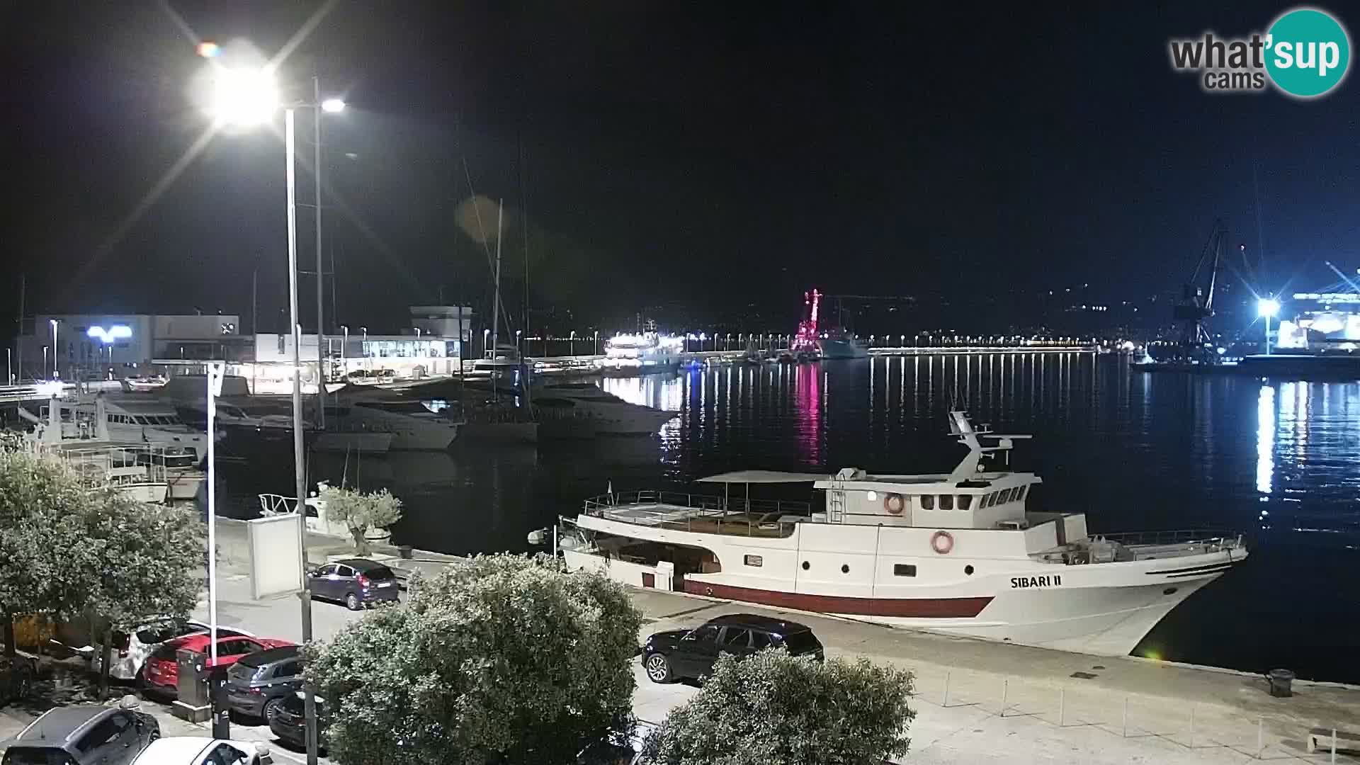 Die Riva und Marina in Rijeka – Live Webcam Kroatien