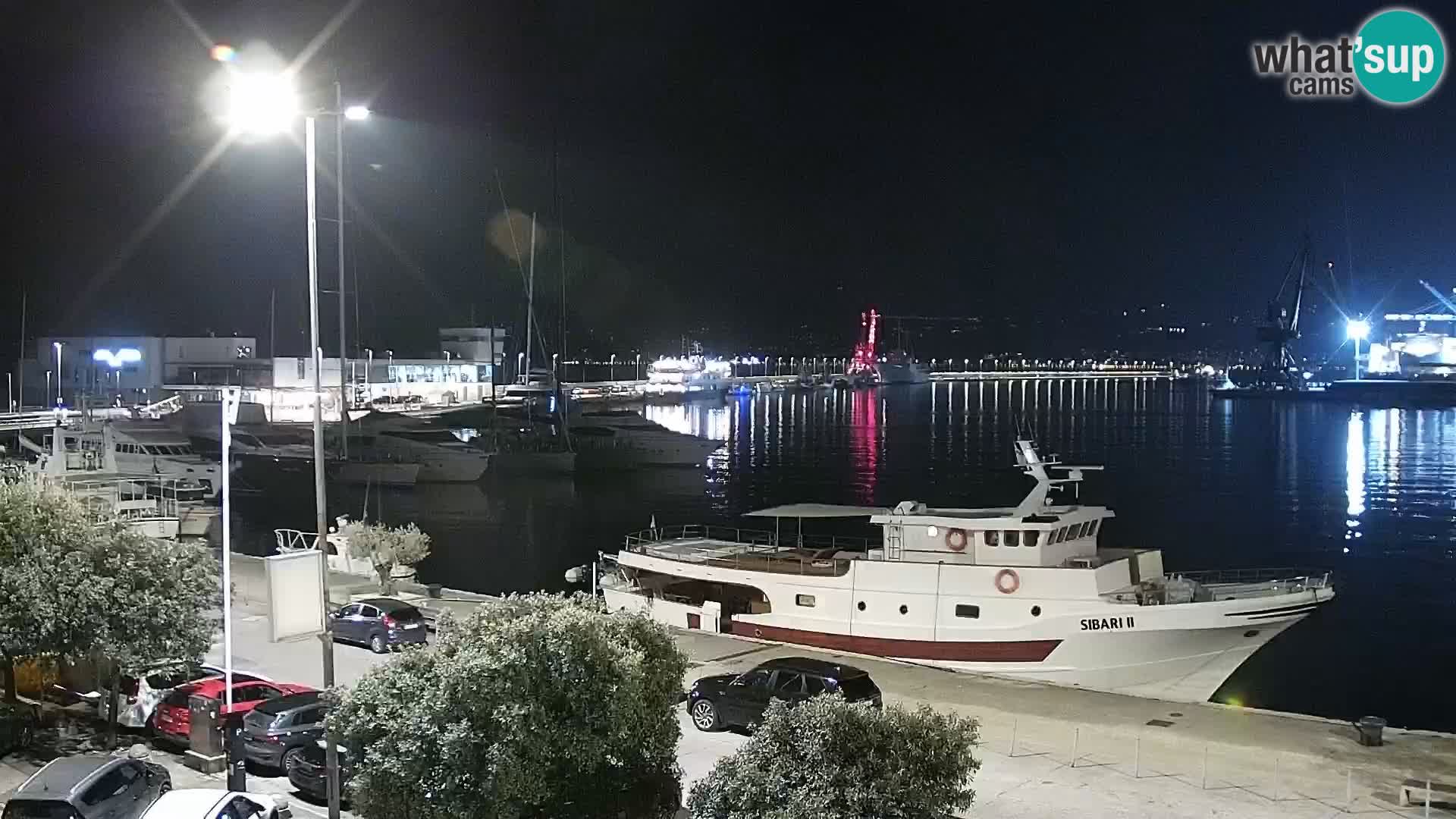 Die Riva und Marina in Rijeka – Live Webcam Kroatien