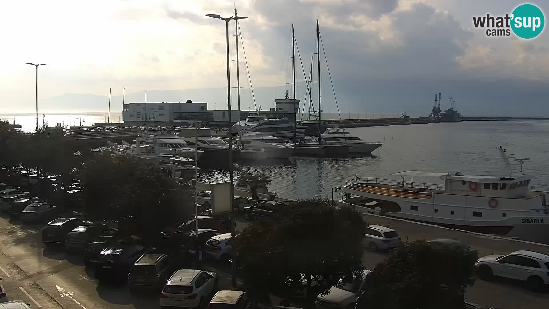 La Riva et Marina à Rijeka – Live Webcam Croatie