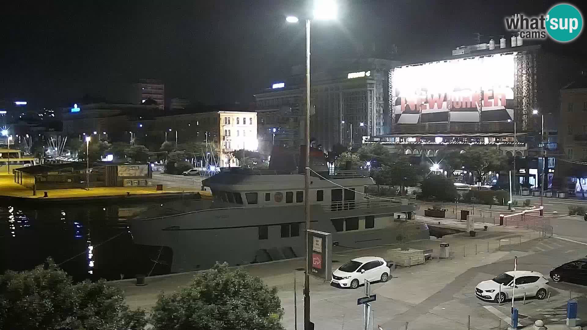 Riva i Marina u Rijeci – Web kamera uživo u Hrvatskoj