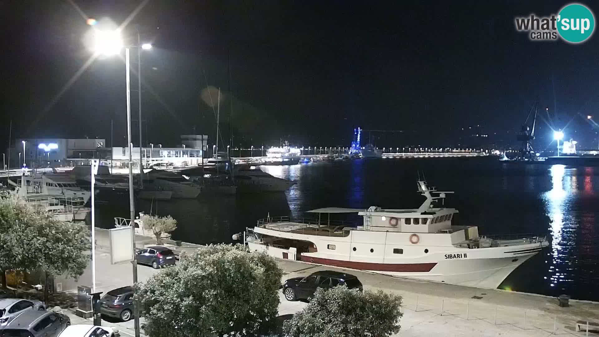 The Riva and Marina in Rijeka  – Live Webcam Croatia