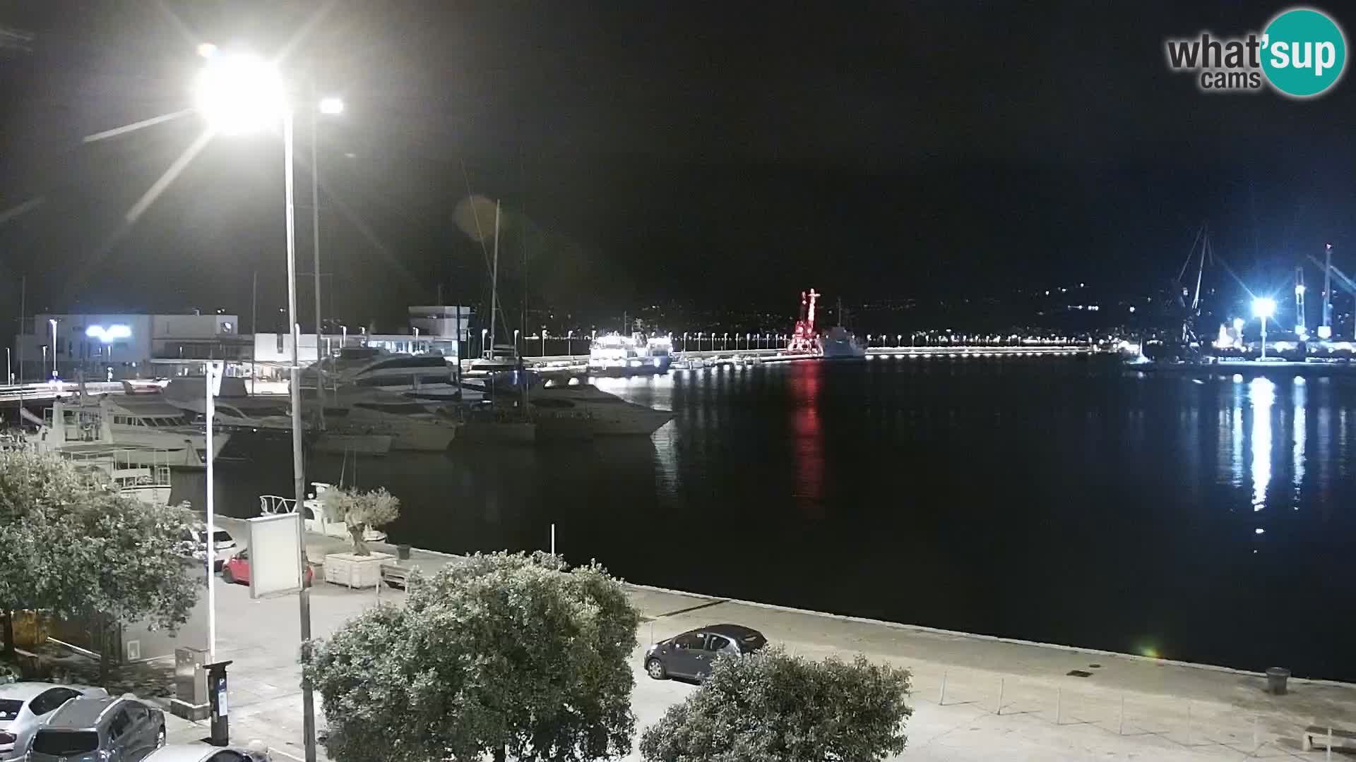 La Riva y Marina en Rijeka – Webcam en vivo Croacia