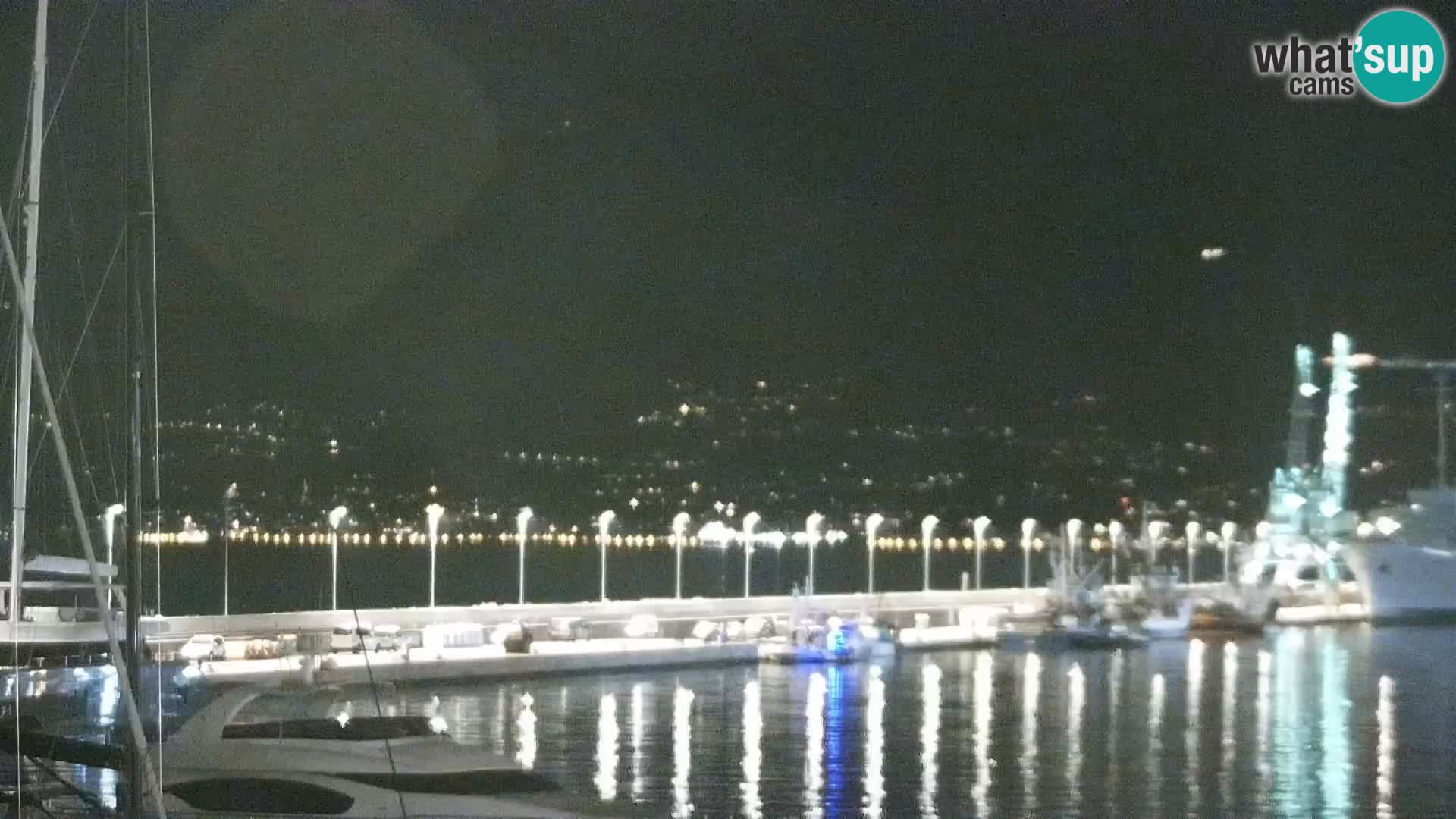 Die Riva und Marina in Rijeka – Live Webcam Kroatien